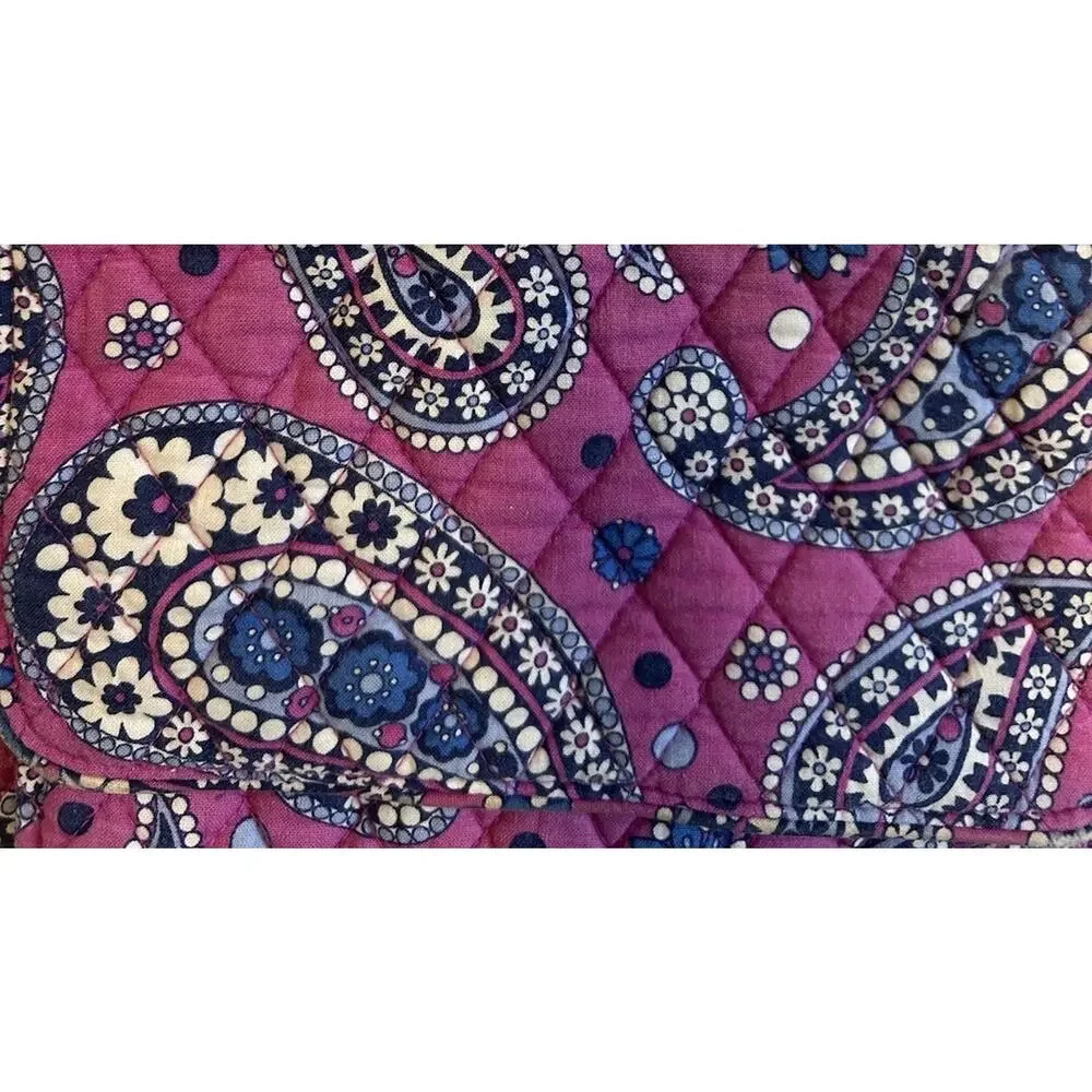 Vera Bradley Backpack Bag Quilted Paisley Floral Campus Boho Hippie L-XL